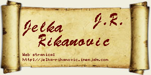 Jelka Rikanović vizit kartica